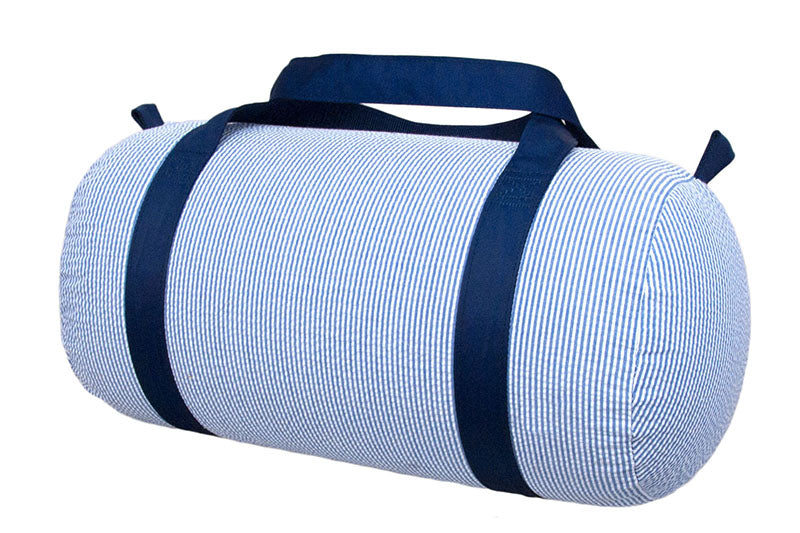 Mint Medium Seersucker Duffel - 9 Colors