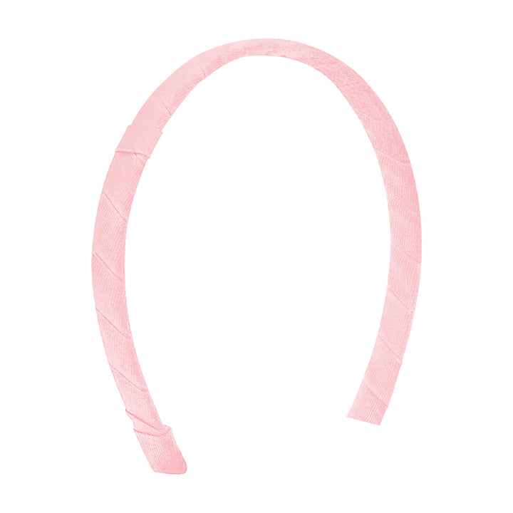 Light Pink Grosgrain Wrapped Add-a-Bow Headband by Wee Ones-
