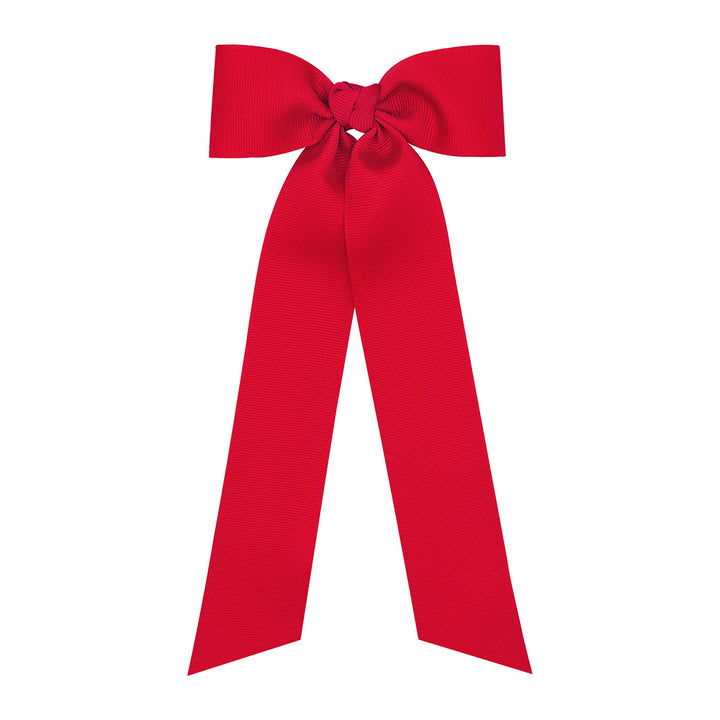 Wee Ones Medium Bow with Tails - Red