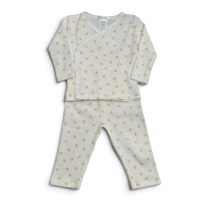 ABC Blocks Cream Pant Set by Lyda Baby