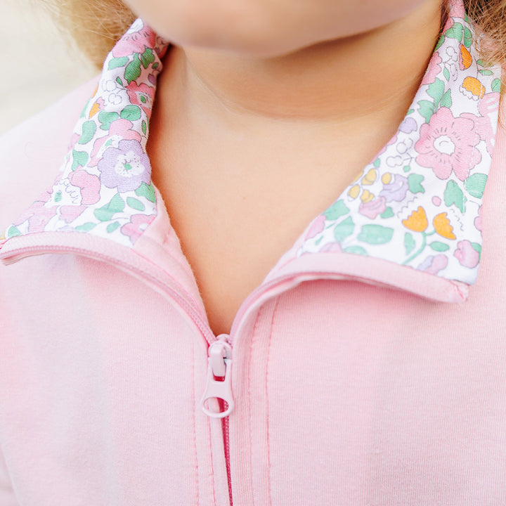 Autumn Blooms Quarter-ZIp Pullover / Leggings Set by Trotter Street Kids