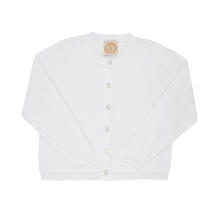 Worth Avenue White Cambridge Cardigan by The Beaufort Bonnet Company
