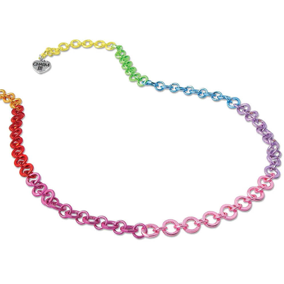 Rainbow Chain Necklace by Charm It!