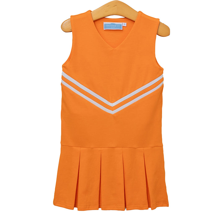 Orange Cheer Uniform Dress by Trotter Street Kids