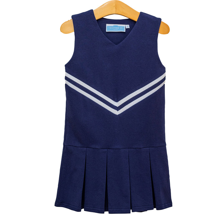 Navy Cheer Uniform Dress by Trotter Street Kids