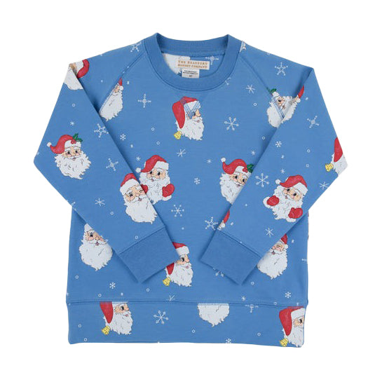 Dear Santa Blue Cassidy Comfy Crewneck by The Beaufort Bonnet Company