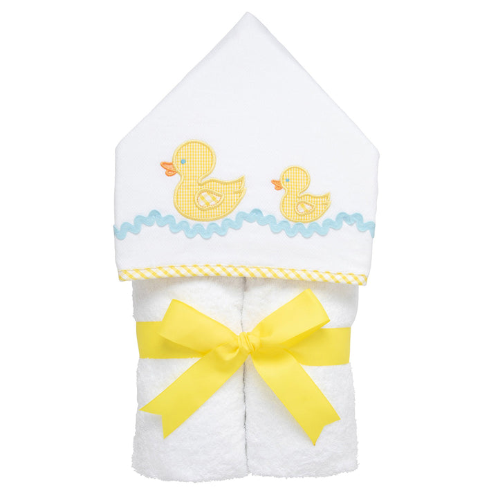 Duck Applique Everykid Hooded Towel by 3 Marthas