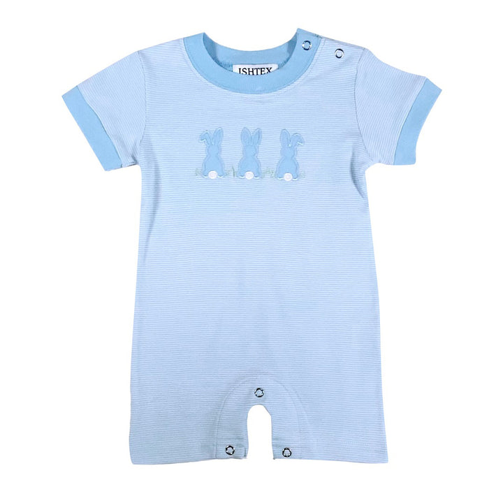 Easter Bunny Trio Boy's Romper by Ishtex