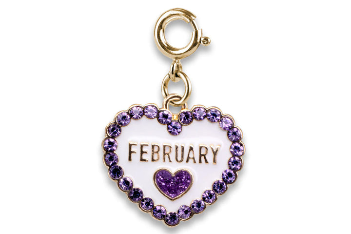 Gold February Birthstone Charm by Charm It!
