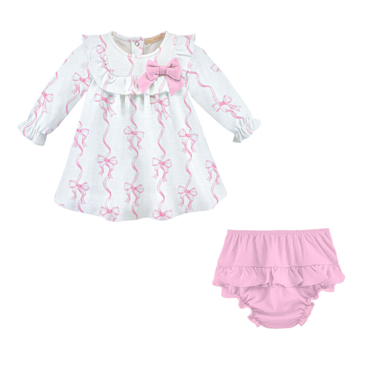 Coquette Bows Dress with Ruffles & Bow by Baby Club Chic