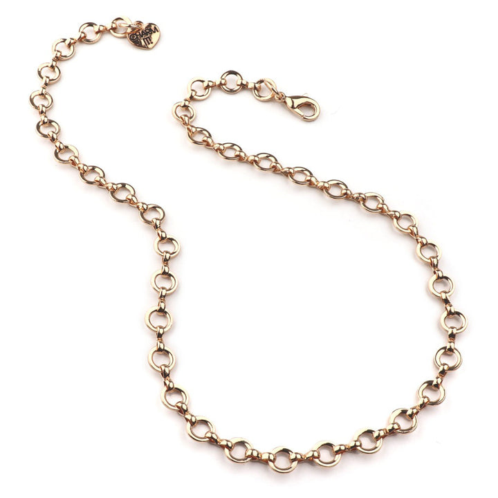 Gold Chain Choker Necklace by Charm It!