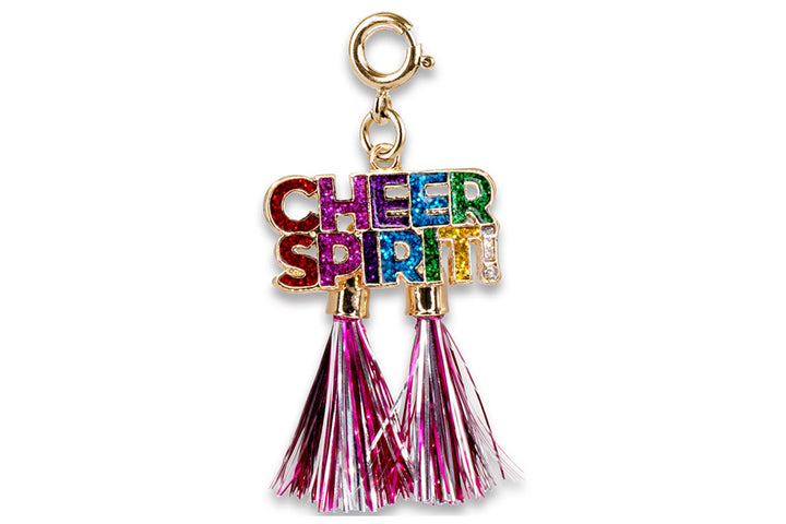 Gold Cheer Spirit Charm by Charm It!