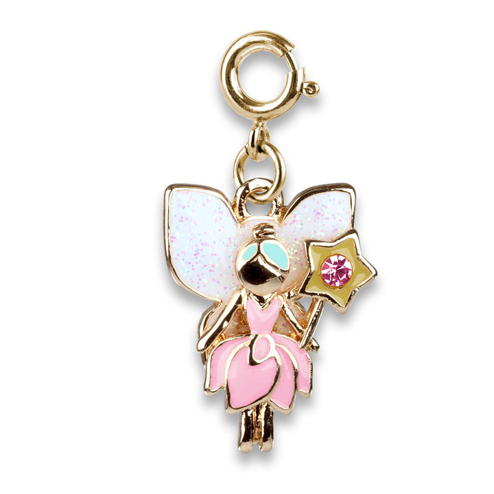Gold Glitter Fairy Charm by Charm It!