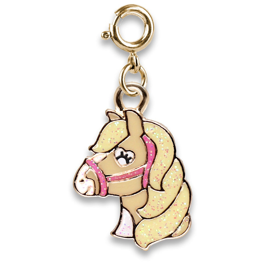 Gold Glitter Horse Charm by Charm It!