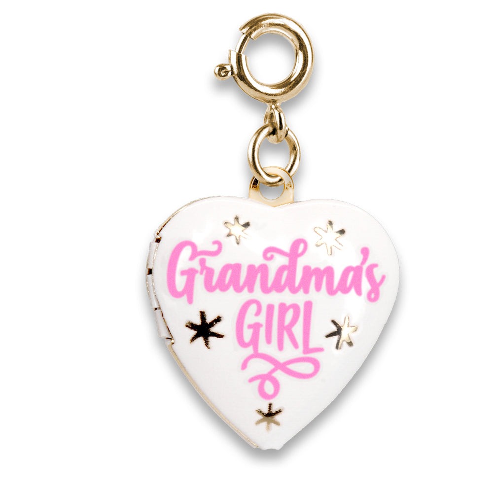 Gold Grandma's Girl Locket Charm by Charm It!