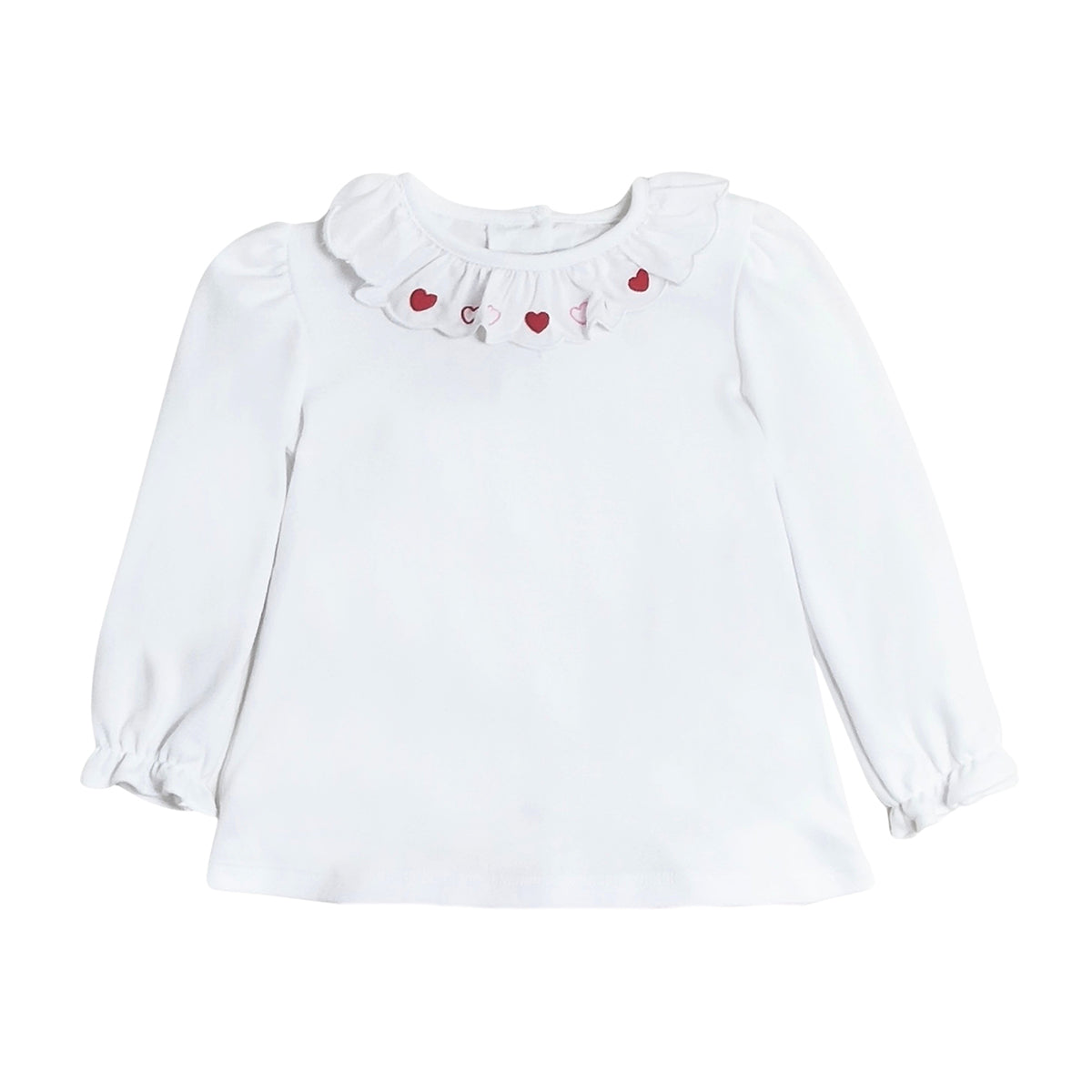 Hearts Scalloped Blouse by Zuccini Kids