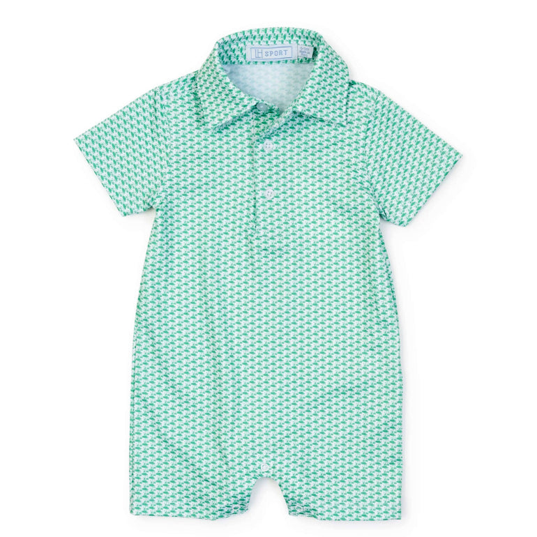 Golf Tourney Classic Green Boy's Performance Shortall by Lila & Hayes Sport