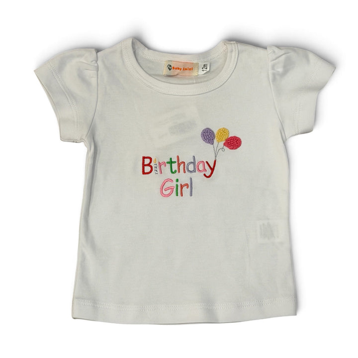 Birthday Girl with Balloons Short-Sleeve Shirt by Luigi