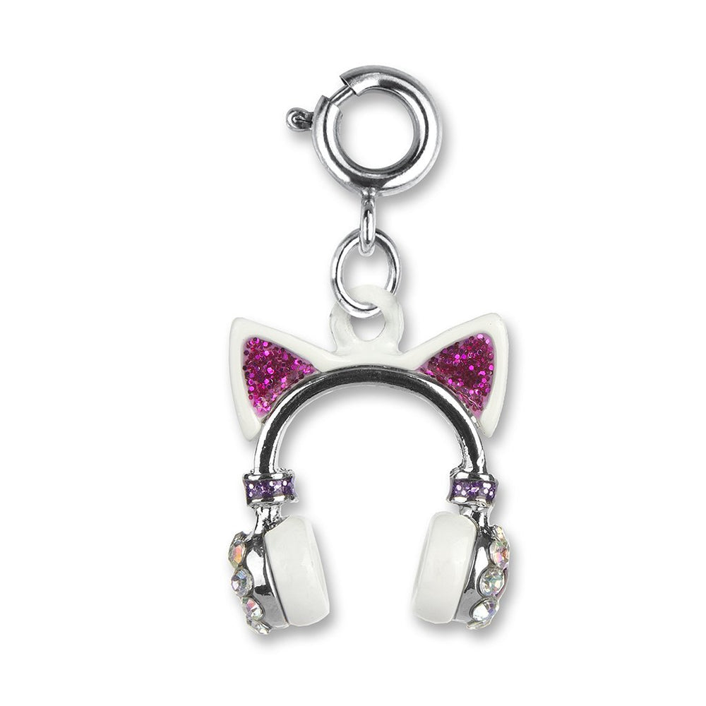 Gold Kitty Ears Headphones Charm by Charm It!