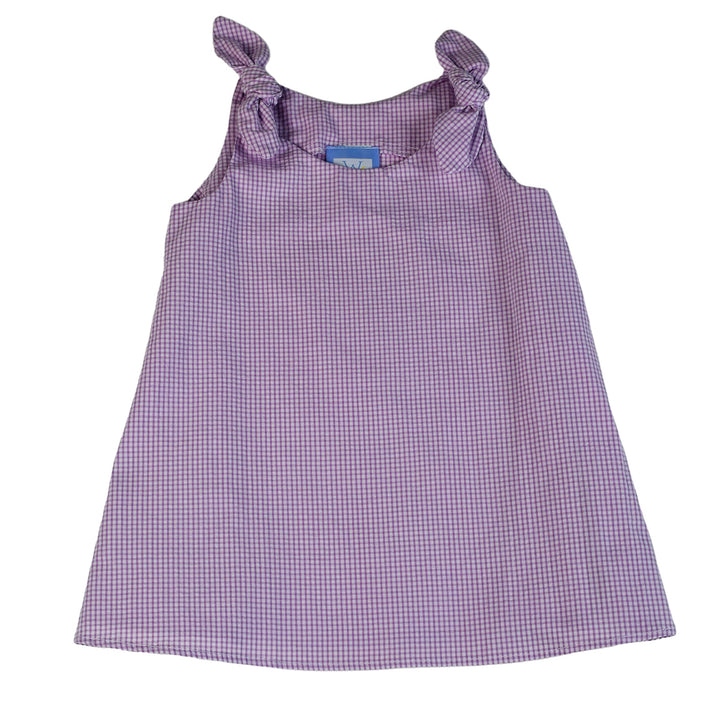 Color Works Lavender Tie-Shoulder Swing Dress