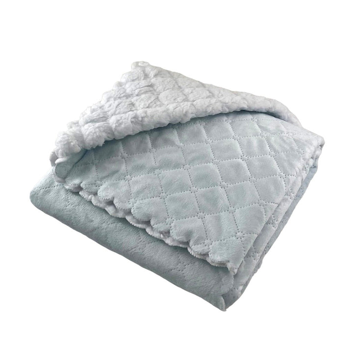 Soft Idea "Nana" Quilted Blanket - Blue