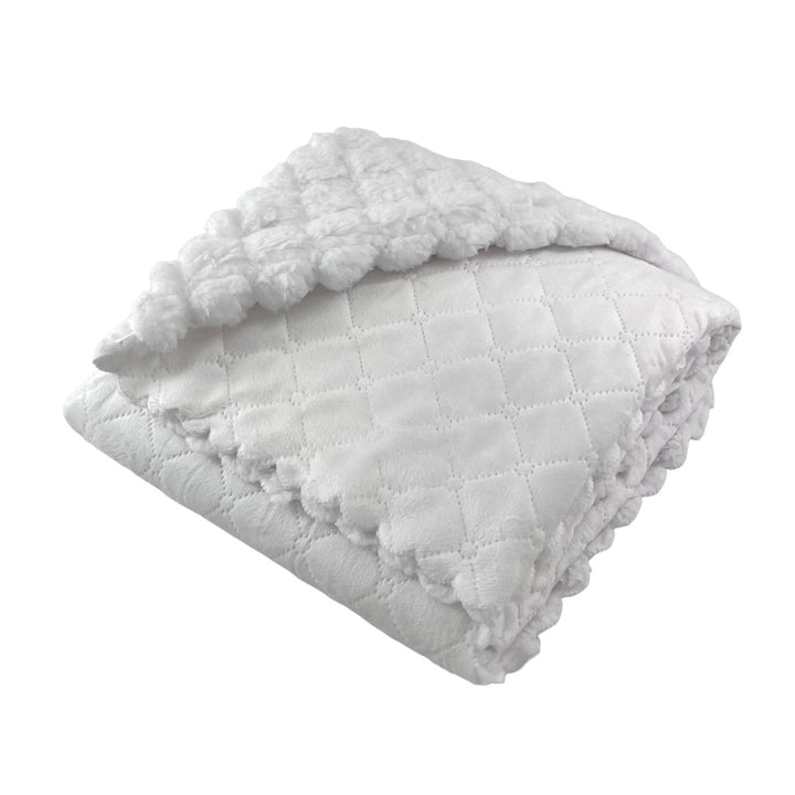 Ivory "Nana" Quilted Blanket by Soft Idea