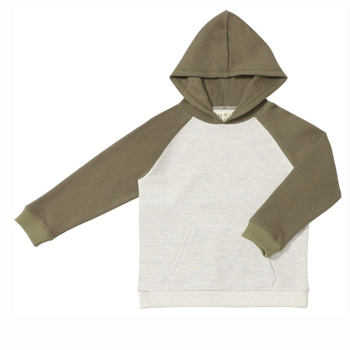 Olive / Gray James Hooded Top by Me & Henry