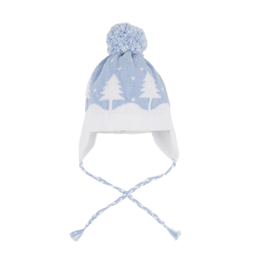 Beale Street Blue / Worth Avenue White Parrish Pom Pom Hat by The Beaufort Bonnet Company
