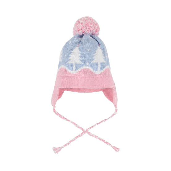 Beale Street Blue / Palm Beach Pink Parrish Pom Pom Hat by The Beaufort Bonnet Company