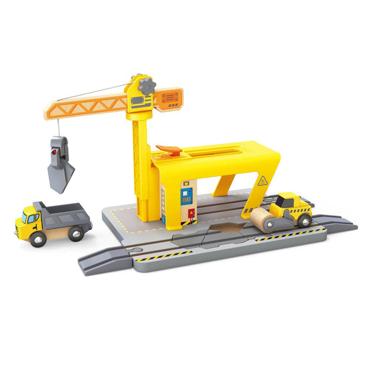 Railway Crane Construction Train by Hape