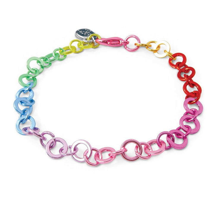 Rainbow Chain Bracelet by Charm It!