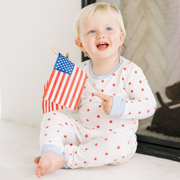 Red Star Pajama Set by The Uptown Baby