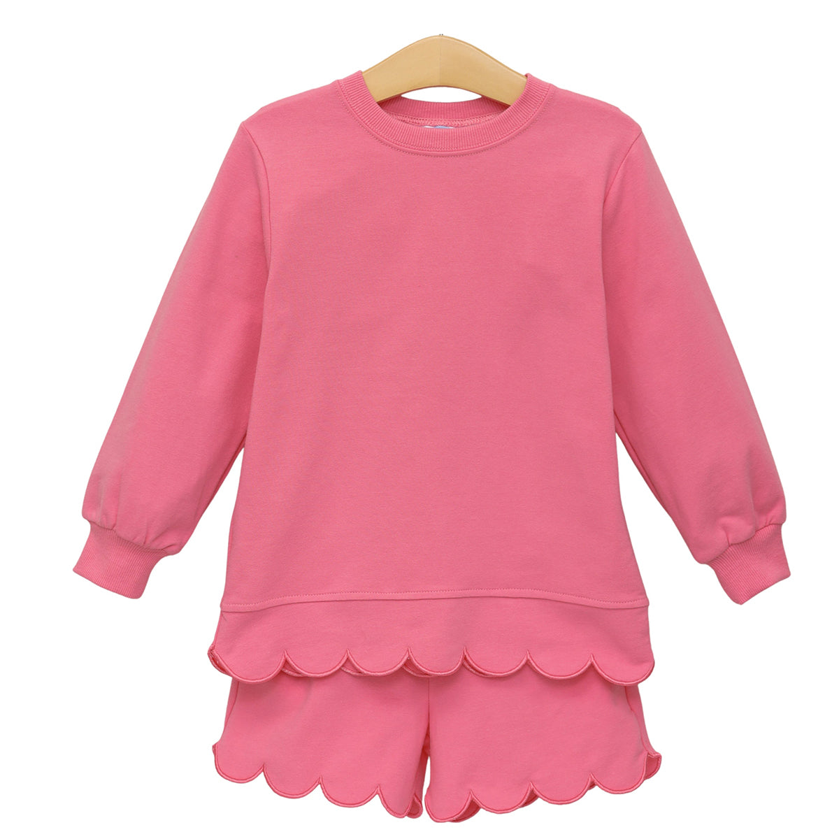 Pink Scalloped Sophia Set by Trotter Street Kids