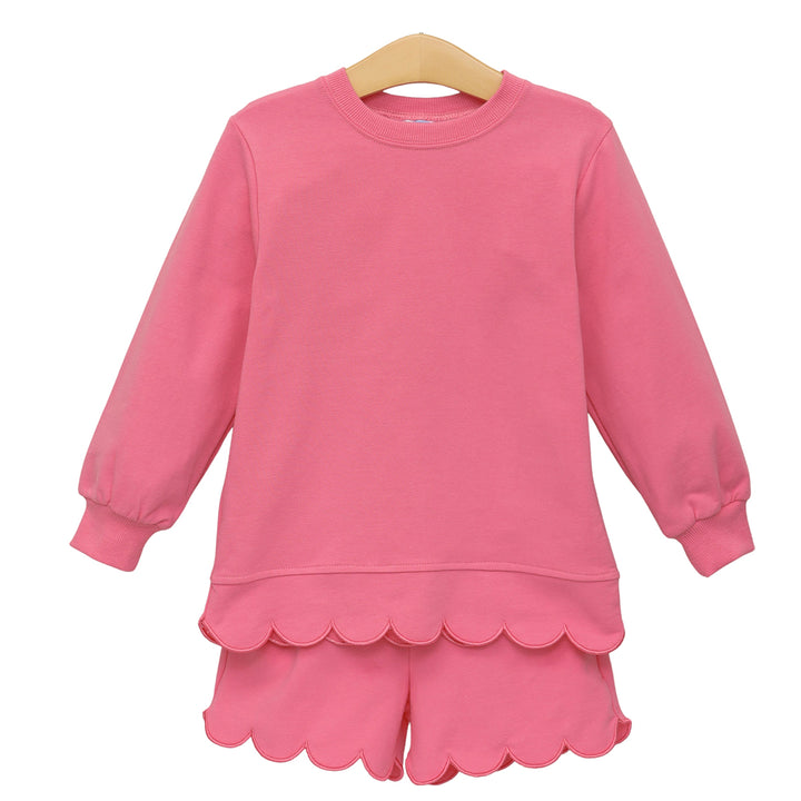 Pink Scalloped Sophia Set by Trotter Street Kids