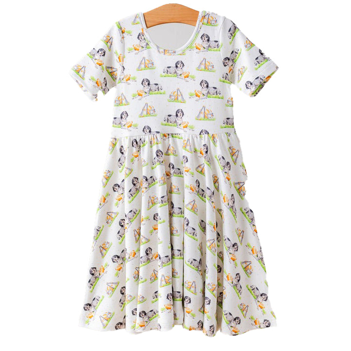 Tennessee Mascot Mania Cotton Twirl Dress by Nola Tawk