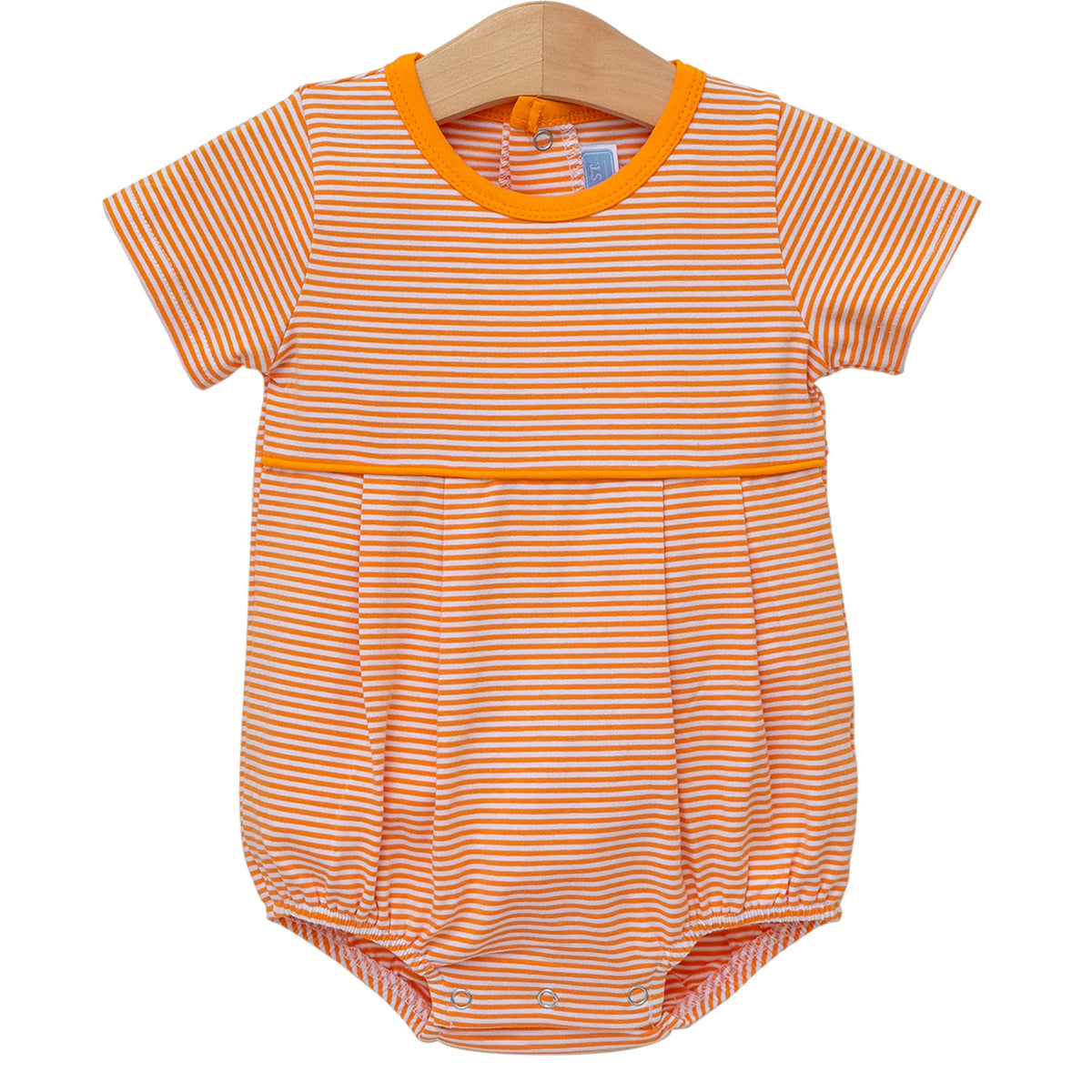 Orange Stripe Game Day Bentley Bubble by Trotter Street Kids