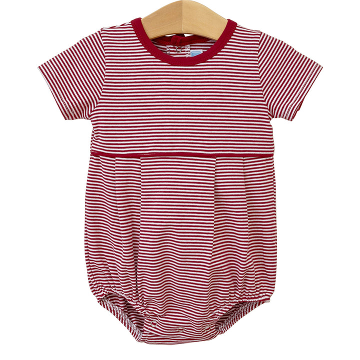 Crimson Stripe Game Day Bentley Bubble by Trotter Street Kids