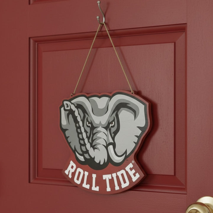 Alabama Mascot Wood Door Hanger