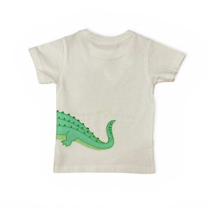 Alligators Embroidered Short Set by Cotton Kids