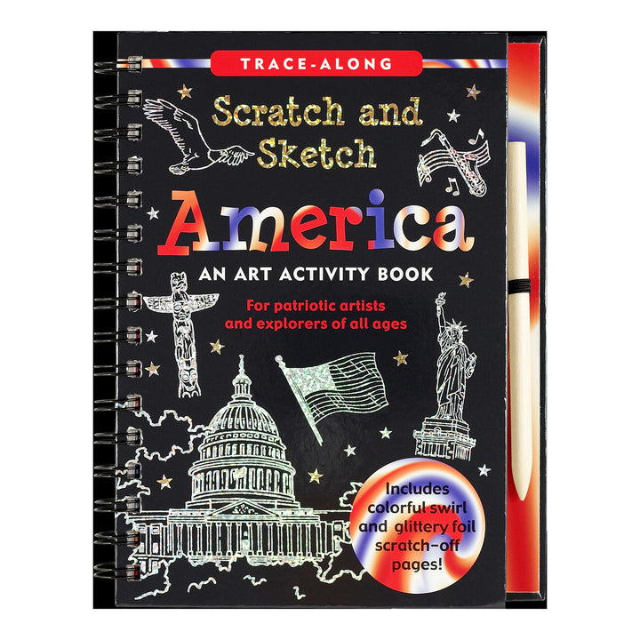 Scratch & Sketch Art Activity Book - American