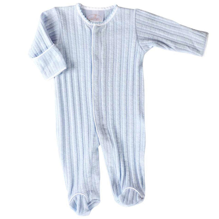 Blue Amory Footed Pajamas by Yellow Lamb