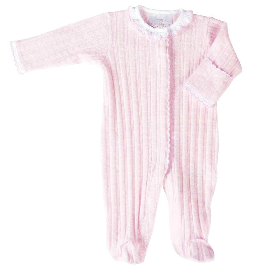 Pink Amory Footed Pajamas by Yellow Lamb