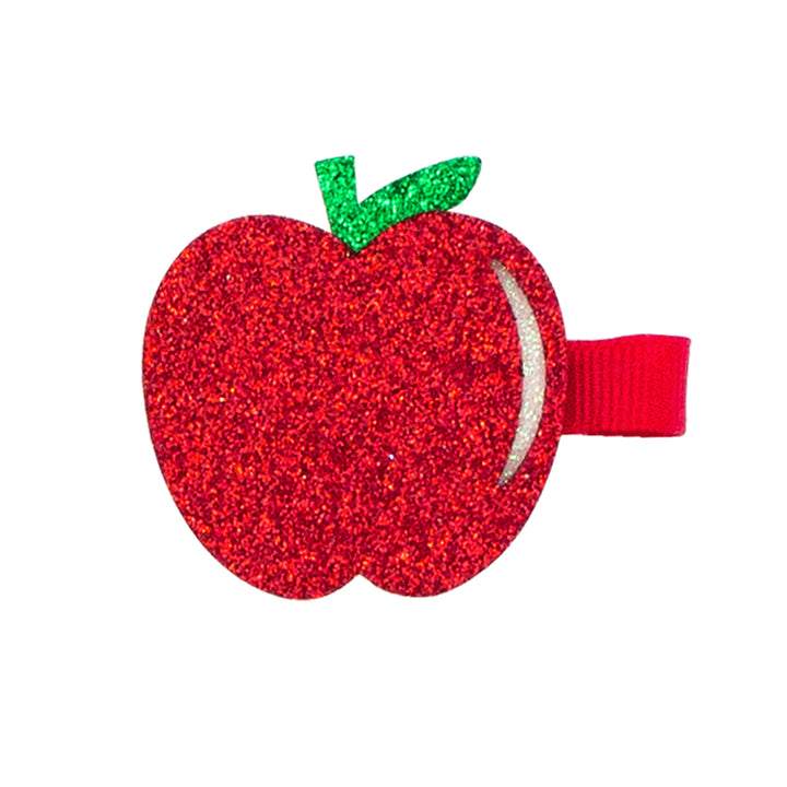 Glitter Apple Sculpture Bow by Wee Ones