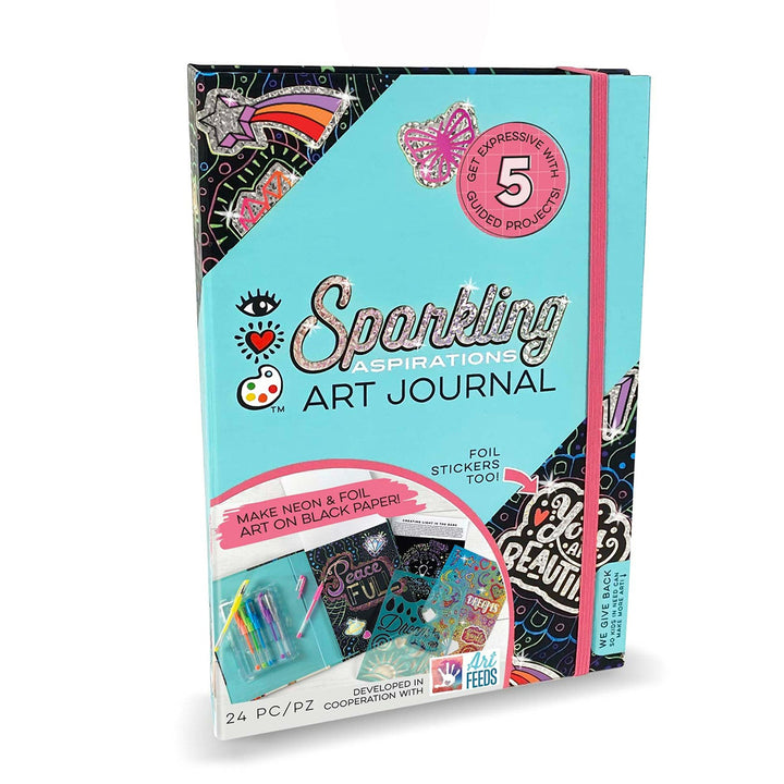 Sparkling Aspirations Art Journal by Bright Stripes