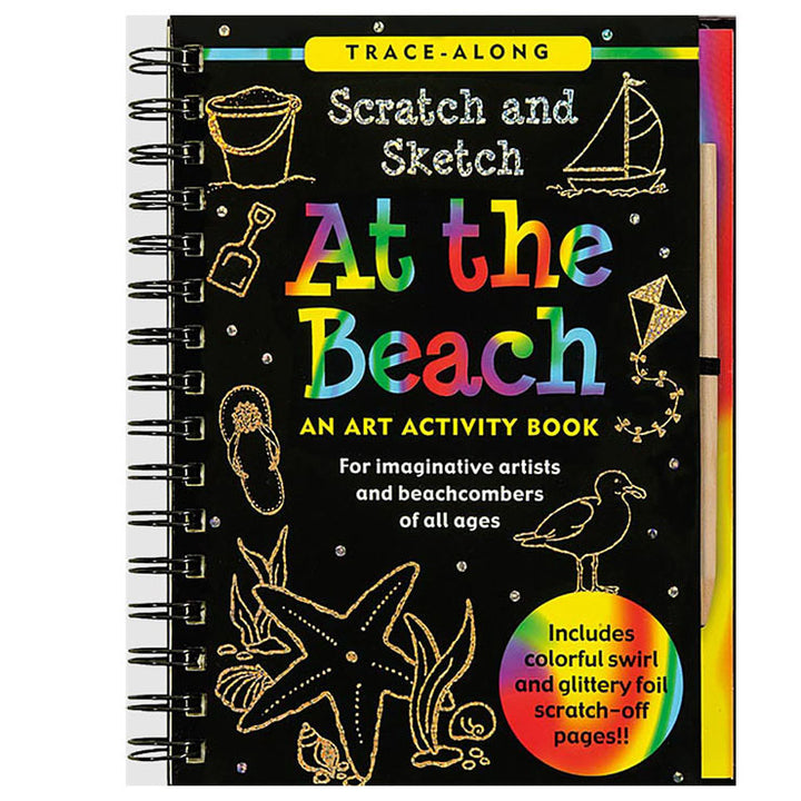 Scratch & Sketch Art Activity Book - At the Beach