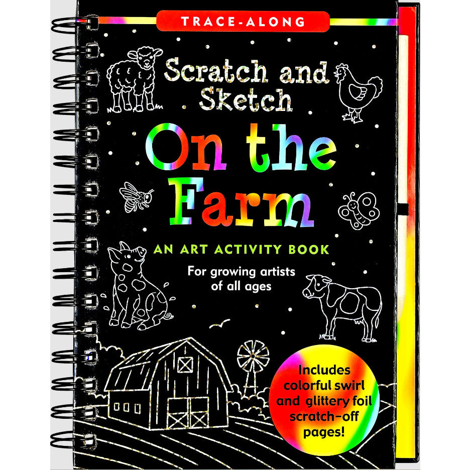 Scratch & Sketch Art Activity Book - On the Farm
