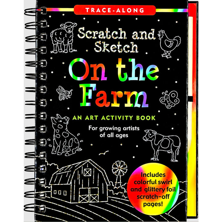 Scratch & Sketch Art Activity Book - At the Farm