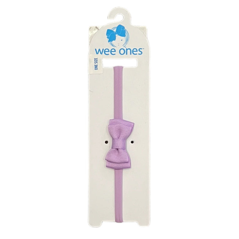 Wee Ones Baby Double Bowtie on Nylon Band (5 Colors)