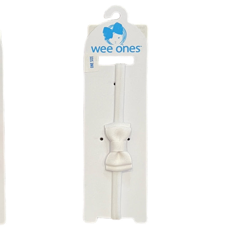 Wee Ones Baby Double Bowtie on Nylon Band (5 Colors)