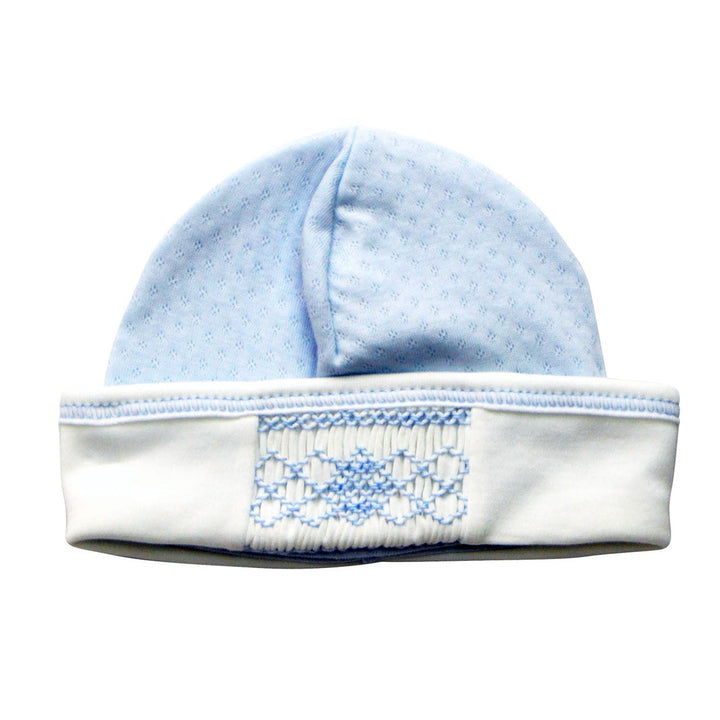 Boy Newborn Smocked Hat by Baby Threads